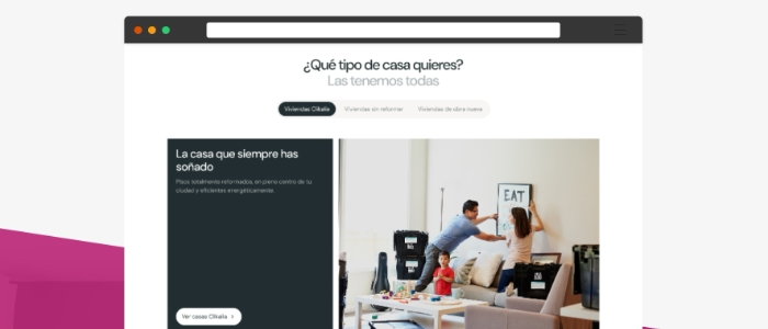 Javier arias del prado, clikalia, vender, comprar, alquilar, landings servicios, ux, ui, experiencia de usuario,